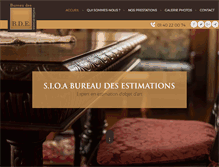 Tablet Screenshot of bureaudesestimations-paris.com